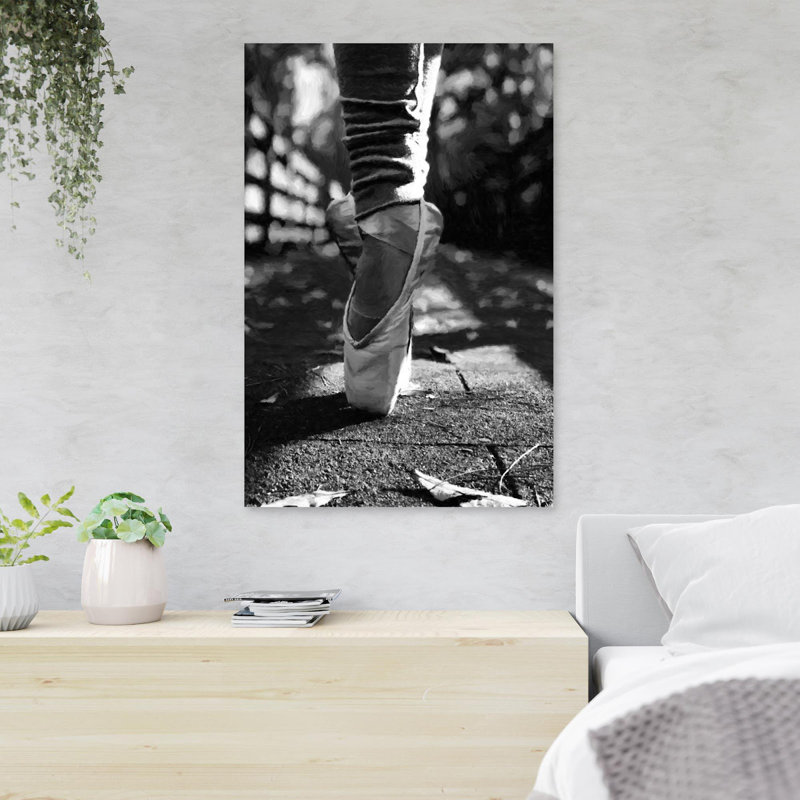 Pieds de ballet - 1 pièce, impression sur toile tendue, H 20 po x l 16 po