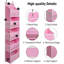 Rangement au-dessus de la porte avec 5 grandes poches - Rangement suspendu robuste pour placard, salle de bain, chambre de bébé, chambre à coucher et dortoir