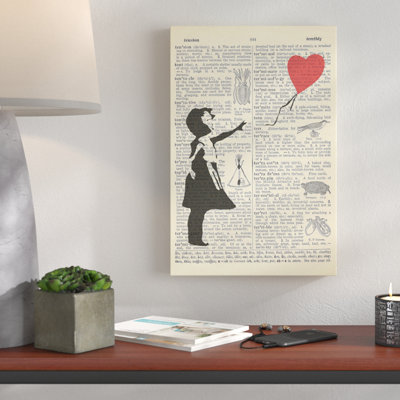 « recycled balloon fille », reproduction d’impression sur toile tendue