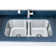 32.5'' L Undermount Double Bowl Stainless Steel Kitchen Sink