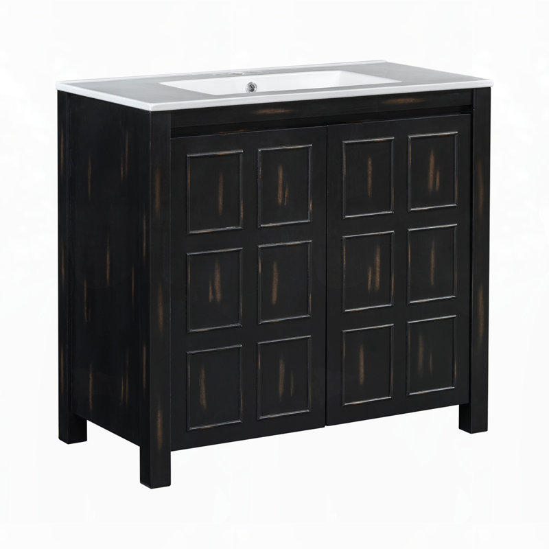Armoire de rangement pour salle de bain, Espresso