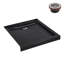 Base de douche en acrylique noir brillant avec drain à droite avec drain à droite 36 "x 36" Streamline NT-2131-36BL-RH, drain inclus