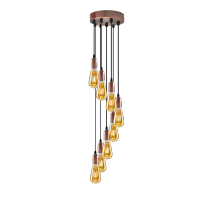 Amrane - Light Copper Cluster Pendant