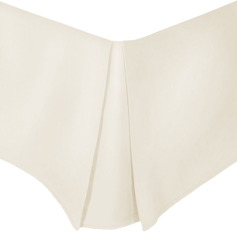 Klein Tailored Bed Skirt, Queen, Ivory