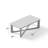 Ashai Wood Coffee Table Teapoy with Crossed Legs-96694188