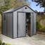 Airevale 8X6 Plastic Apex Shed Light Grey-953307330