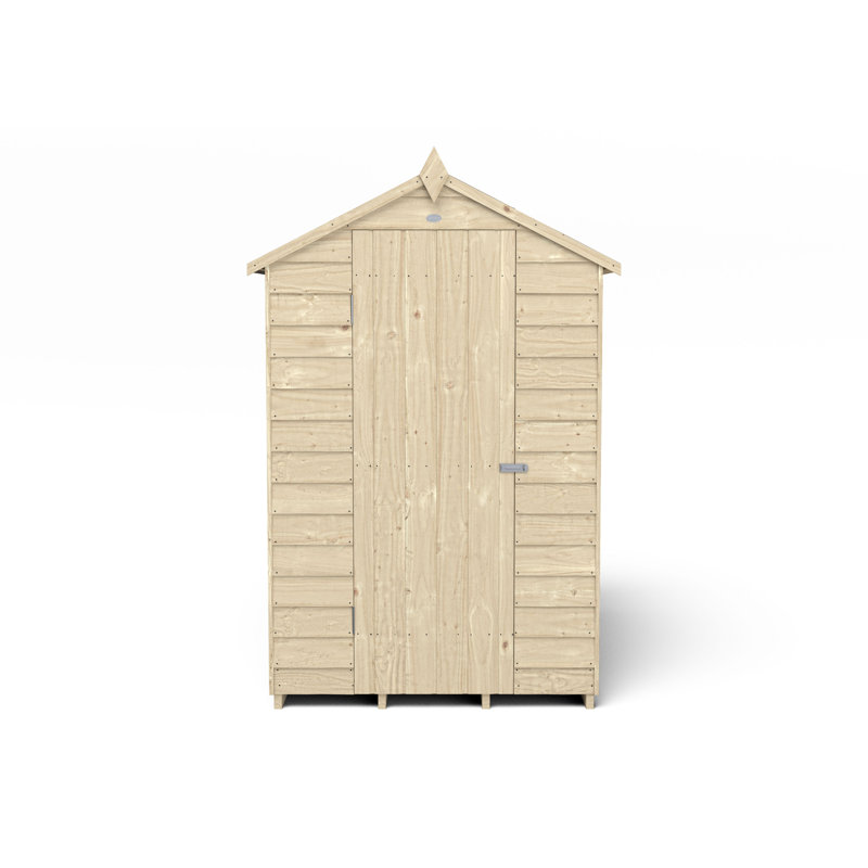 4life Pressure Treated 4x6 Apex Shed - No Window, No