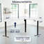 Bureau de coin électrique debout VIVO, poste de travail en L-102434957-102434950