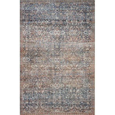 Tapis oriental denim / épice Chris Loves Julia x Loloi Jules