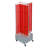 Pinwheel Pegboard Floor Display on Revolving Wheeled Base. Spinner Rack Stand. Panel Size: 13.5"W x 44"H