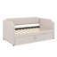 Lit de jour simple revêtu de velours avec lit gigogne escamotable-1159588680
