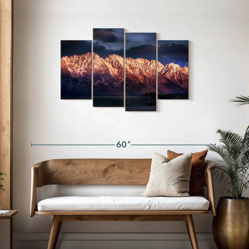 Alvord Grand Teton, aube hivernale, H 27 po x l 43 po