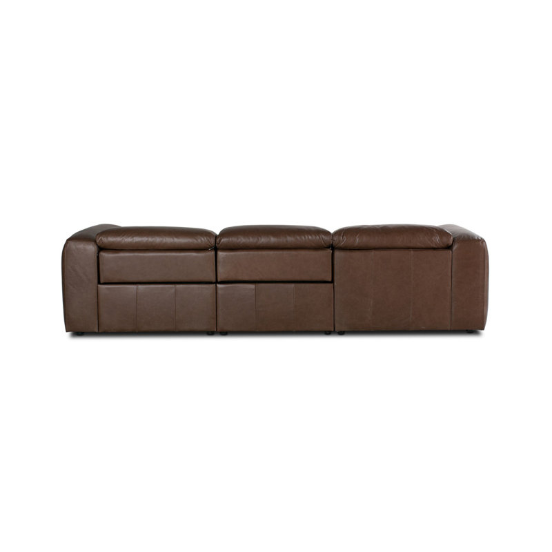 Radley Leather Modular and Reclining Sofa & Chaise, Left Hand Facing, Sonoma Coco Top Grain Leather