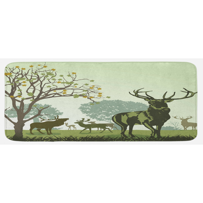 Tapis de cuisine antlers