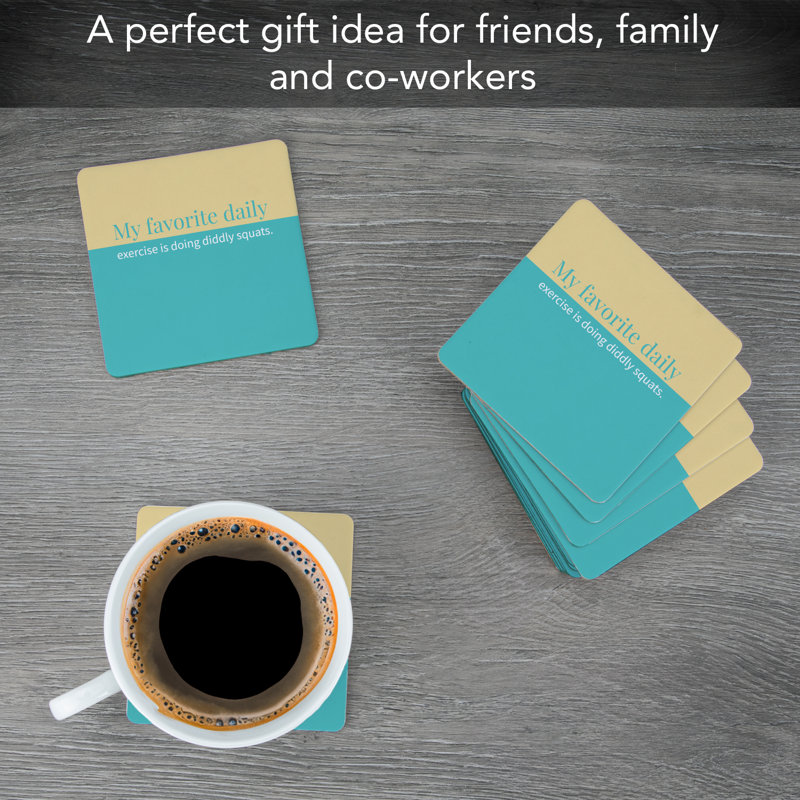 Cork Square 12 Piece Coaster Set