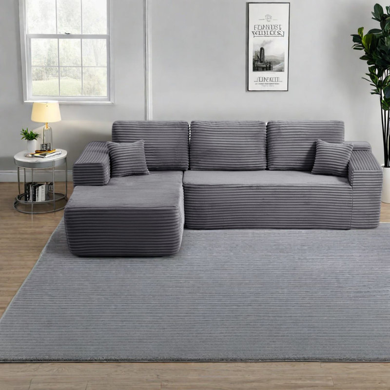 Canapés modulaires rembourrés moelleux avec un confort semblable à un nuage et une conception modulaire pour le salon moderne