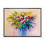 Vase rose et jaune de fleurs - décoration murale traditionnelle sur toile-486831015-486831008