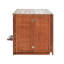 Cage pour chien moderne en bois massif 33 po, chenil pliable avec mangeoire pivotante à 360 ° pour coller votre chenil en noyer, articles de décoration rotatifs à capacité de poids élevée-1754223445