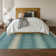 Premium Machine Washable Prisco Teal Rug