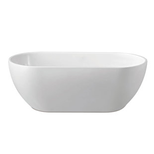 65'' x 29'' Freestanding Soaking Acrylic Bathtub