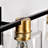 4- Bathroom Fixtures, Glass Shade Glow, Luxury Appeal For Bathroom, Kitchen, Dinning Room, Bedroom, Hallway - Gold Matte Black Brilliant