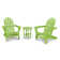 Cape Cod Folding Adirondack Set with Side Table
