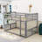 Dextra Kids Twin Over Twin Bunk Bed-732737782