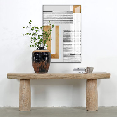 Capri 87.4'' Solid Wood Console Table