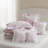 5 Pieces Full/Queen Comforter Set With Decorative Pillows