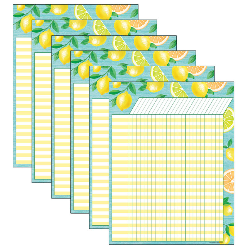 Tableau des incitatifs pour le zeste de citron
