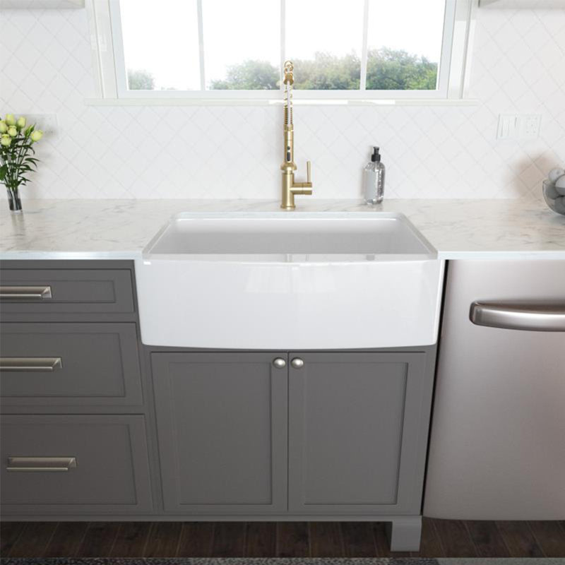 33'' L Single Bowl Fireclay Kitchen Sink