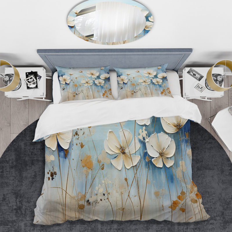 Ensemble de housse de couette Meadow Collage - Meadow, Housse de couette simple et deux taies décorative