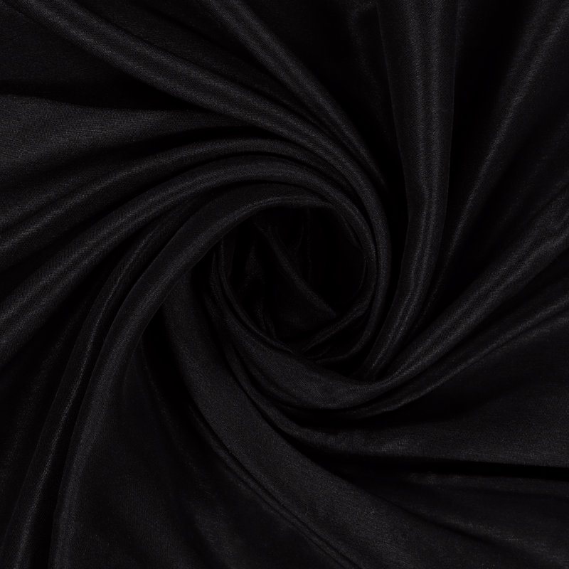 Blackout Curtain Single Panel, Black, 52" W x 95" L