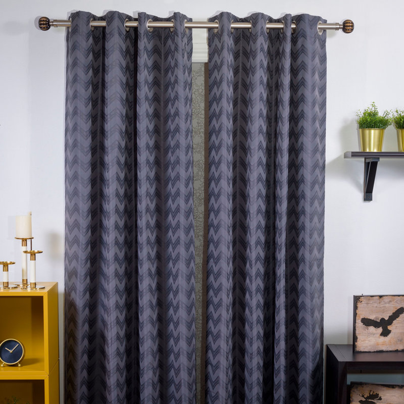 Ceramic Single Curtain Rod, Stainless, 3" H x 120" W x 6" D