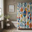 Folk Floral - Premium Shower Curtain-623581099