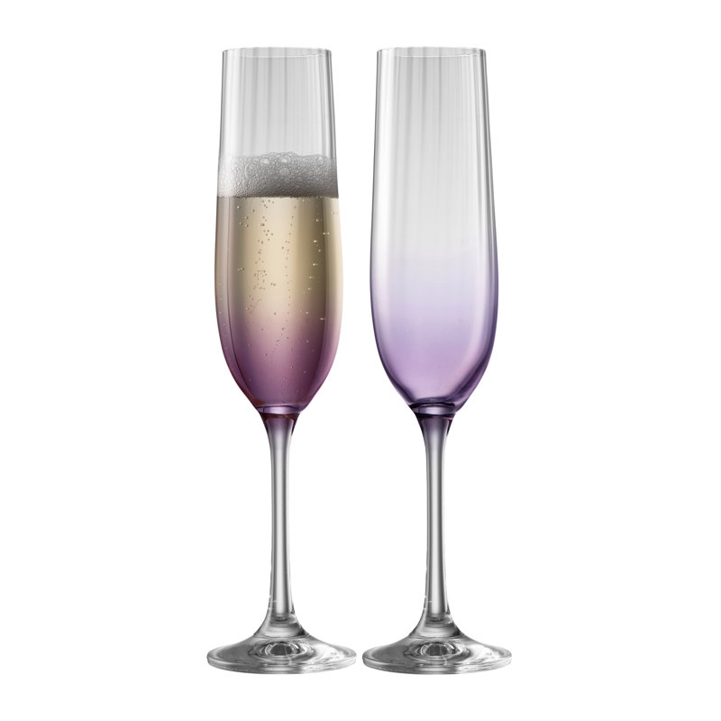 Briena 250ml Flute Set, Amethyst