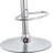 Contemporary Swivel Adjustable Barstool With Padded Seat And Back, Black