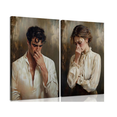 2 Piece Wrapped Canvas Wall Art