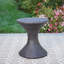 Table d'appoint d'extérieur en osier brun