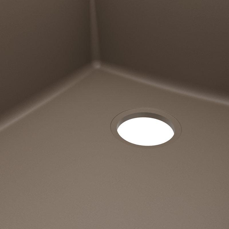 Évier de cuisine à simple cuve en composite 31 3/4 po x 19 1/4 po Karran, Béton