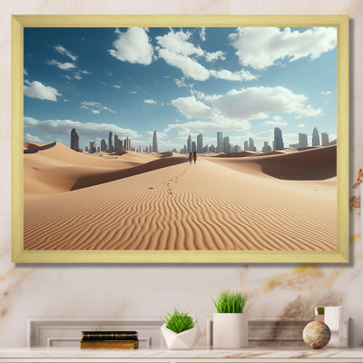 Mirage Metropolis, New York au Sahara I - art mural désert
