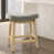 Linen Gray Seat / Wood Frame