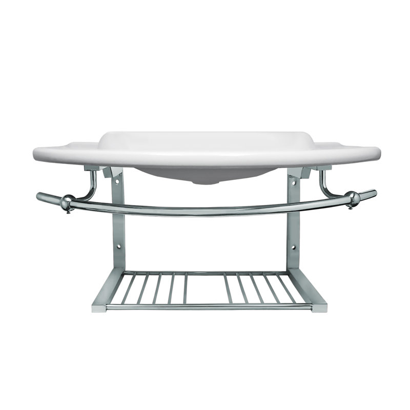 Whitehaus 25.13'' Ceramic U-Shaped Bathroom Sink