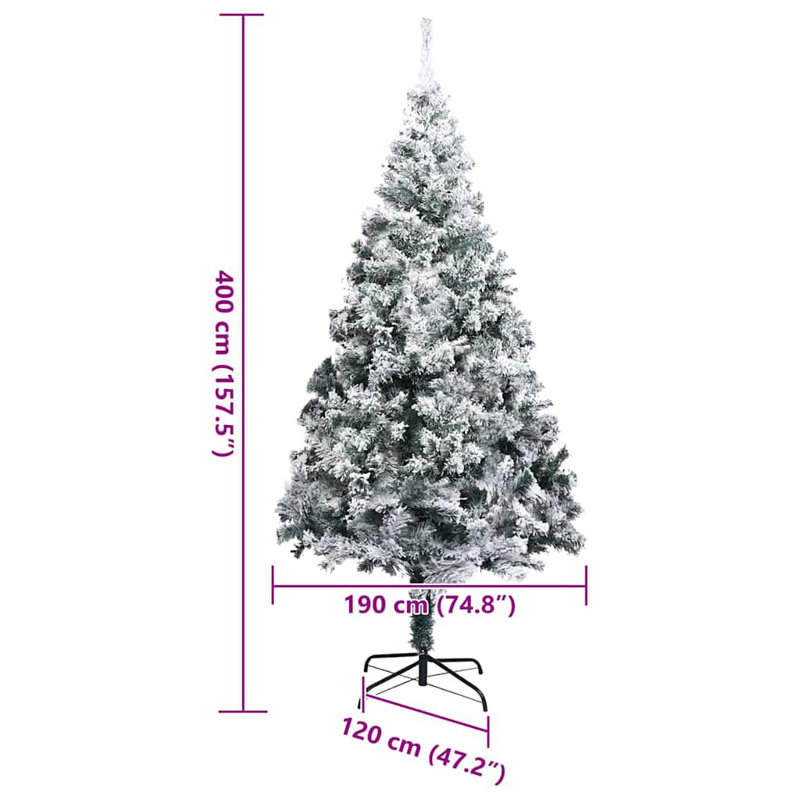 13.12' H Lighted Artificial Christmas Tree