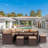 Justussr Rectangular 8 - Person 91.9" Long Dining Set with Cushions