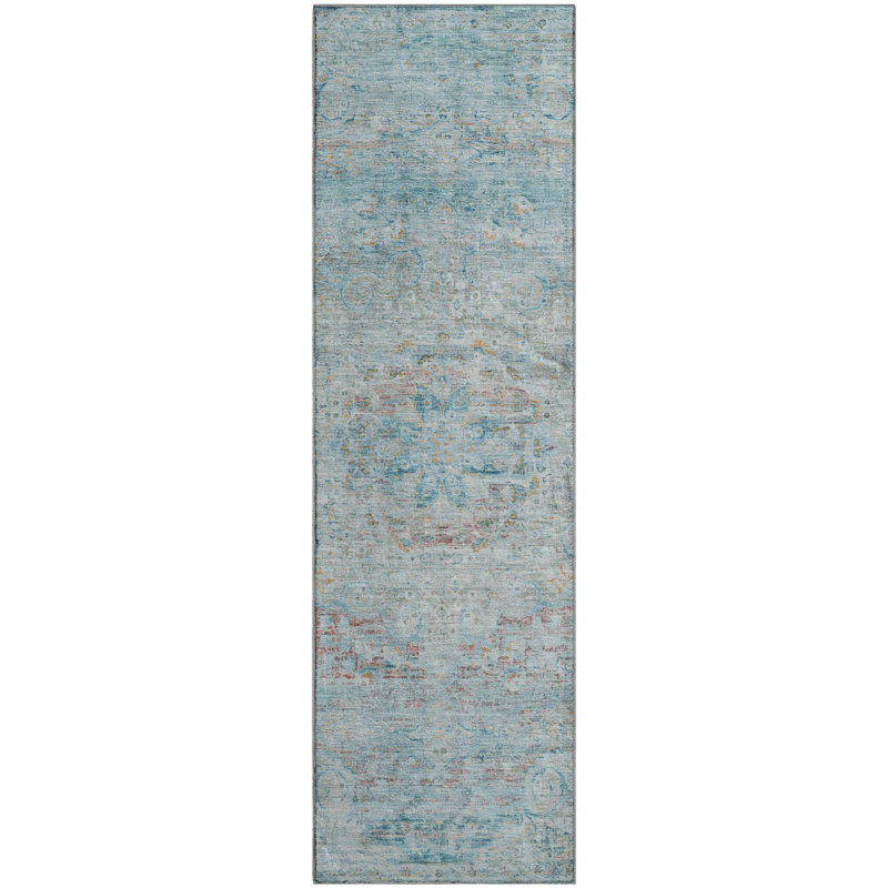 Premium Machine Washable Marasco AMF1636 Global Rug, Runner 2'3" x 7'6"