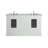 Hermes 60'' Double Bathroom Vanity with Marble Top-1842365765