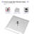 8 Inch Rain Shower Head 2.5 GPM High Flow Square Stainless Steel Rainfall Shower Head High Pressure Design-103120330