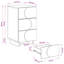 33.5 cm W Bedside Table-1470790805