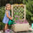 1 Pcs 40" Tall Wooden Raised Garden Bed With Lattice Trellis For Climbing Vine-1823140292
